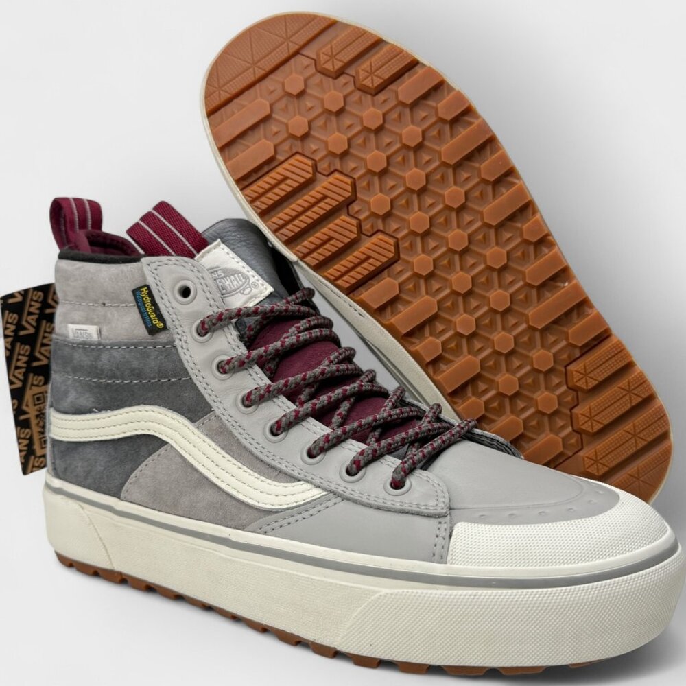 Vans Sk8-Hi MTE-2 Grey/White Womens Sz 9.5 New VN0A5HZZ51P - Picture 8 of 15